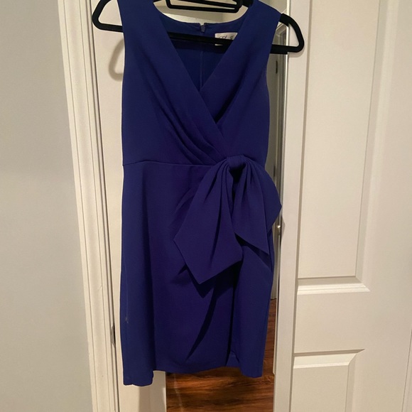 Eliza J. Royal blue dress with bow